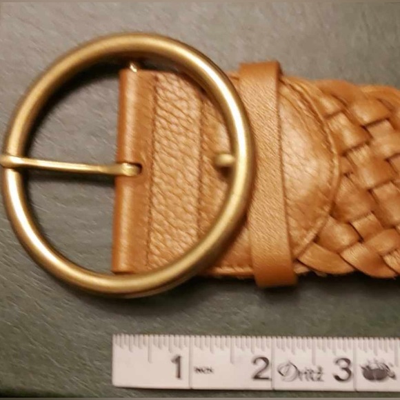 Ladies Cole Haan Woven Leather Belt - Picture 6 of 6
